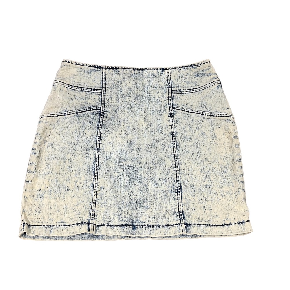 Nollie Faux Jean Mini Skirt 90s Y2K Vibes - Picture 1 of 7